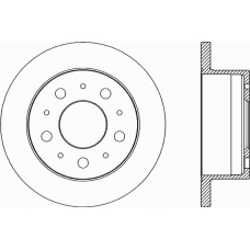 BDA2033.10 OPEN PARTS Тормозной диск