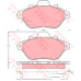 GDB984 TRW Комплект тормозных колодок, дисковый тормоз
