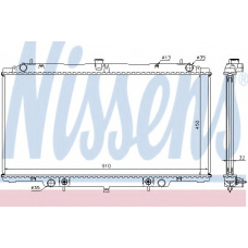 62953A NISSENS Радиатор, охлаждение двигателя