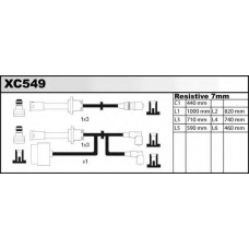 XC549 QUINTON HAZELL Комплект проводов зажигания