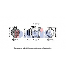 851002N AKS DASIS Компрессор, кондиционер