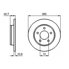 0 986 479 178 BOSCH Тормозной диск