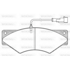 JSA 5363.41 WOKING Комплект тормозных колодок, дисковый тормоз