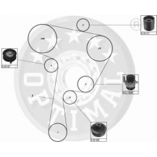 SK-1110 OPTIMAL Комплект ремня грм