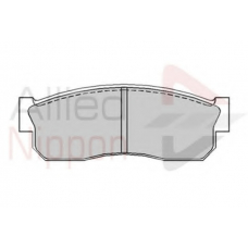 ADB0207 COMLINE Комплект тормозных колодок, дисковый тормоз