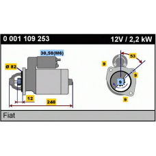 0 001 109 253 BOSCH Стартер