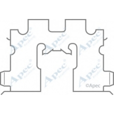 KIT432 APEC Комплектующие, тормозные колодки