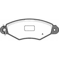 BPA0643.00 OPEN PARTS Комплект тормозных колодок, дисковый тормоз