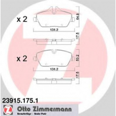 23915.175.1 ZIMMERMANN Комплект тормозных колодок, дисковый тормоз