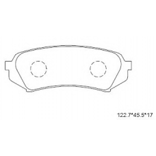 KD2755 ASIMCO Комплект тормозных колодок, дисковый тормоз