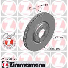 290.2261.20 ZIMMERMANN Тормозной диск