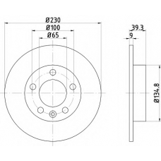 89006800 TEXTAR Комплект тормозов, дисковый тормозной механизм