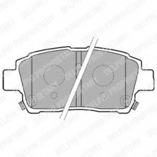 LP1827 DELPHI Комплект тормозных колодок, дисковый тормоз