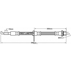 FBH7248 FIRST LINE Тормозной шланг