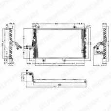 TSP0225154 DELPHI Конденсатор, кондиционер