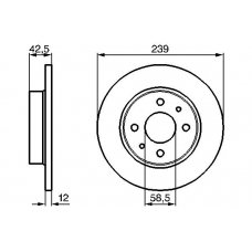 0 986 478 747 BOSCH Тормозной диск