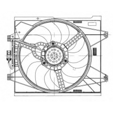 47655 NRF Вентилятор, охлаждение двигателя