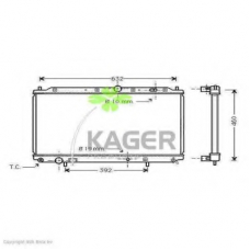 31-0679 KAGER Радиатор, охлаждение двигателя
