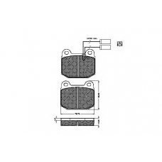 31016 SPIDAN Комплект тормозных колодок, дисковый тормоз