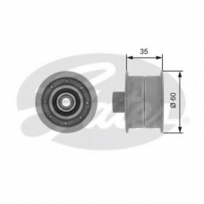 T42106 GATES Паразитный / ведущий ролик, зубчатый ремень