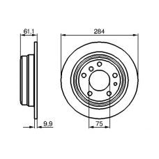 0 986 478 044 BOSCH Тормозной диск