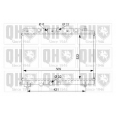 QER1470 QUINTON HAZELL Радиатор, охлаждение двигателя