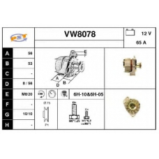 VW8078 SNRA Генератор