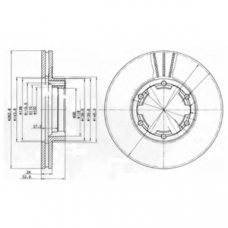 BG4140 DELPHI Тормозной диск