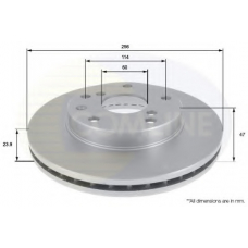 ADC1011V COMLINE Тормозной диск