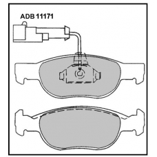 ADB11171 Allied Nippon Тормозные колодки