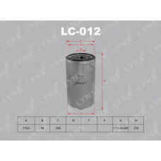 LC012 LYNX Фильтр масляный