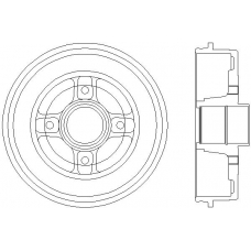 MBD044 MINTEX Тормозной барабан