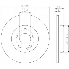 8DD 355 119-591 HELLA PAGID Тормозной диск