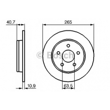 0 986 479 B80 BOSCH Тормозной диск