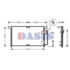 512009N AKS DASIS Конденсатор, кондиционер