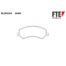 BL2043A4 FTE Комплект тормозных колодок, дисковый тормоз