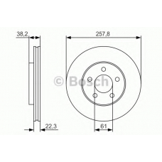 0 986 479 R56 BOSCH Тормозной диск