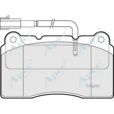 PAD1536 APEC Комплект тормозных колодок, дисковый тормоз