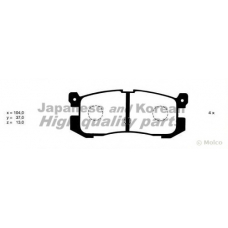 M074-01 ASHUKI Комплект тормозных колодок, дисковый тормоз