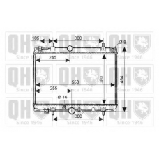QER2051 QUINTON HAZELL Радиатор, охлаждение двигателя