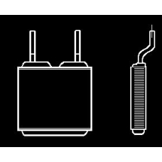 220M14 J. DEUS Теплообменник, отопление салона
