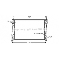 FTA2400 AVA Радиатор, охлаждение двигателя