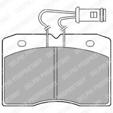LP580 DELPHI Комплект тормозных колодок, дисковый тормоз