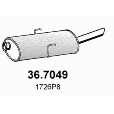 36.7049 ASSO Глушитель выхлопных газов конечный