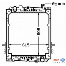 8MK 376 774-311 HELLA Радиатор, охлаждение двигателя