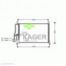 94-5257 KAGER Конденсатор, кондиционер