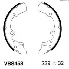 VBS458 MOTAQUIP Комплект тормозных колодок