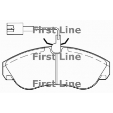 FBP3349 FIRST LINE Комплект тормозных колодок, дисковый тормоз