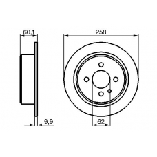 0 986 478 034 BOSCH Тормозной диск