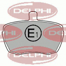 LP41 DELPHI Комплект тормозных колодок, дисковый тормоз